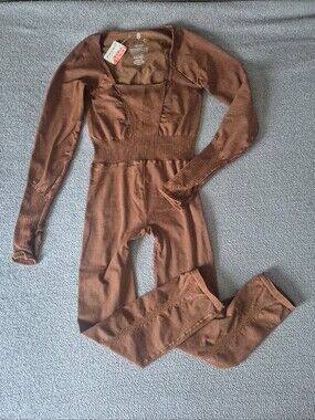 NWT- Free People Movement Good Karma Long-Sleeve Onesie